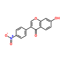 7-羟基-4'-硝基异黄酮结构式