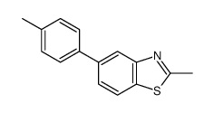 2-methyl-5-(4-methylphenyl)-1,3-benzothiazole Structure