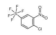 1-chloro-2-nitro-4-pentafluorosulfanylbenzene结构式