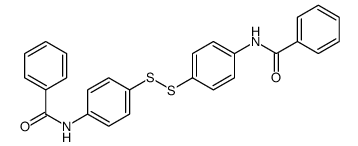 N-[4-[(4-benzamidophenyl)disulfanyl]phenyl]benzamide结构式