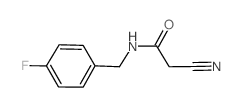 2-Cyano-N-(4-fluorobenzyl)acetamide结构式