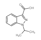 1-异丙基-1H-吲唑-3-羧酸结构式
