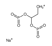 sodium,hydroxy-(2-hydroxy-1-phosphooxyethoxy)-oxophosphanium结构式