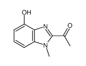Ethanone, 1-(4-hydroxy-1-methyl-1H-benzimidazol-2-yl)- (9CI) Structure