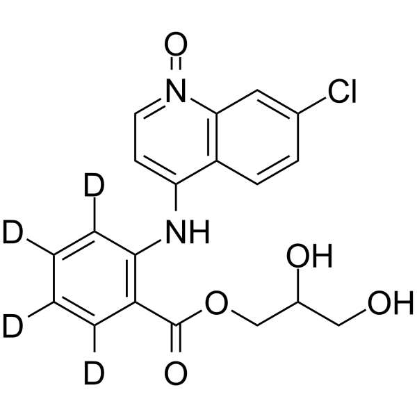 Glafenine-d4 N-Oxide结构式