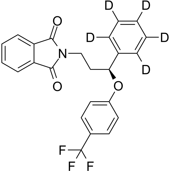 (S)-Norfluoxetine-d5 Phthalimide (Phenyl-d5)结构式