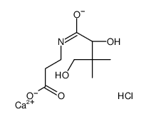 calcium,3-[[(2R)-2,4-dihydroxy-3,3-dimethylbutanoyl]amino]propanoate,chloride Structure