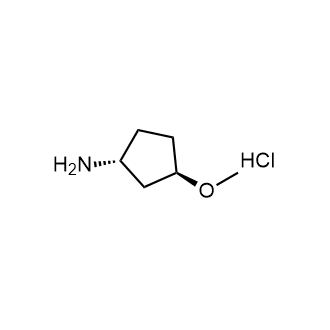 (1R,3R)-3-甲氧基环戊烷-1-胺盐酸盐结构式