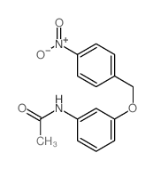 Acetamide,N-[3-[(4-nitrophenyl)methoxy]phenyl]-结构式