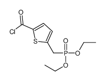 5-(diethoxyphosphorylmethyl)thiophene-2-carbonyl chloride Structure