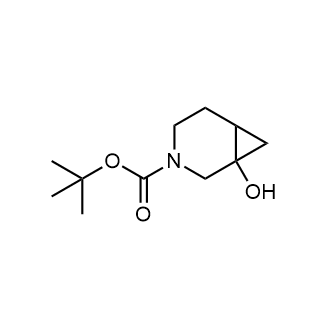 1-羟基-3-氮杂双环[4.1.0]庚烷-3-羧酸叔丁酯结构式