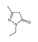 2-ethyl-5-methyl-4H-pyrazol-3-one结构式
