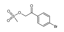 α-methanesulfonyloxy-p-bromoacetophenone Structure