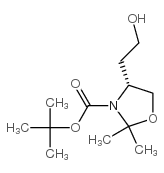 (R)-TERT-BUTYL 4-(2-HYDROXYETHYL)-2,2-DIMETHYLOXAZOLIDINE-3-CARBOXYLATE Structure