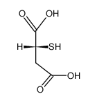 (R)-sulfanylsuccinic acid Structure