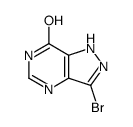 3-溴-1,6-二氢-吡唑并[4,3-d]嘧啶-7-酮结构式