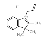 2,3,3-trimethyl-1-prop-2-enyl-indole结构式