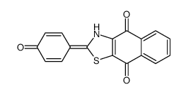 2-(4-oxocyclohexa-2,5-dien-1-ylidene)-3H-benzo[f][1,3]benzothiazole-4,9-dione结构式