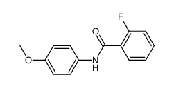 2-Fluoro-N-(4-methoxyphenyl)benzamide结构式