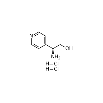 (S)-2-氨基-2-(吡啶-4-基)乙醇二盐酸盐结构式