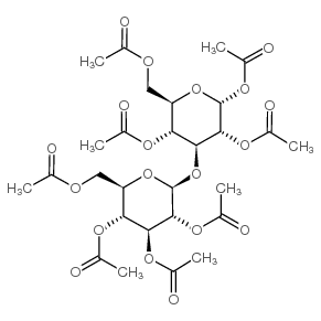 1,2,4,6-Tetra-O-acetyl-3-O-(2,3,4,6-tetra-O-acetyl-b-D-glucopyranosyl)-a-D-glucopyranoside Structure
