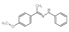 Ethanone,1-(4-methoxyphenyl)-, 2-phenylhydrazone Structure
