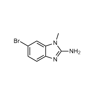 6-溴-1-甲基-1h-1,3-苯并咪唑-2-胺结构式