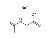 N-acetylglycine sodium salt Structure
