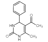 5-乙酰基-6-甲基-4-苯基-3,4-二氢-1H-嘧啶-2-酮结构式