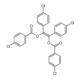 cis-p,p'-dichlorostilbene-α,α'-diol dibenzoate bis(p-chlorobenzoate)结构式