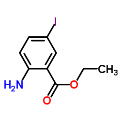 2-氨基-5-碘苯甲酸乙酯结构式
