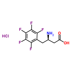 (R)-3-氨基-4-(五氟苯基)丁酸结构式