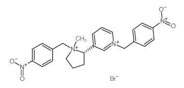 Nicotinium,1,1'-bis(p-nitrobenzyl)-, dibromide (8CI) Structure