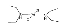 trans-PdCl2(S(C2H5)2)2 Structure