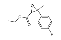 ethyl 3-(4-fluorophenyl)-3-methyloxirane-2-carboxylate结构式