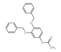 Phenol,3,4-bis(phenylmethoxy)-, 1-acetate结构式