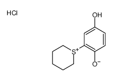 2-(thian-1-ium-1-yl)benzene-1,4-diol,chloride结构式