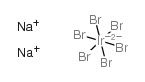 六溴代铱酸钠(IV)结构式