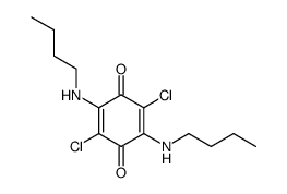 2,5-bis(butylamino)-3,6-dichlorocyclohexa-3,5-diene-1,4-dione Structure