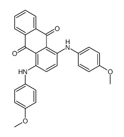 1,4-bis[(4-methoxyphenyl)amino]anthraquinone结构式