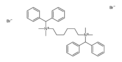 benzhydryl-[6-[benzhydryl(dimethyl)azaniumyl]hexyl]-dimethylazanium,dibromide结构式