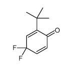 2-tert-butyl-4,4-difluorocyclohexa-2,5-dien-1-one结构式