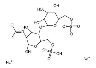 N-乙酰乙酰氨基6,6'-二硫酸二钠盐结构式