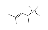 2-methyl-4-trimethylstannyl-2-pentene Structure