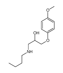 1-(butylamino)-3-(4-methoxyphenoxy)propan-2-ol Structure
