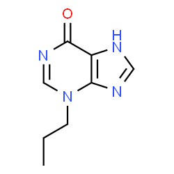 6H-Purin-6-one,3,7-dihydro-3-propyl- (9CI)结构式