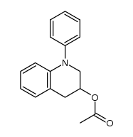 acetic acid 1-phenyl-1,2,3,4-tetrahydro-quinolin-3-yl ester结构式