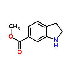 吲哚啉-6-羧酸甲酯结构式
