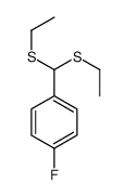 1-[双(乙基硫代)甲基]-4-氟苯结构式