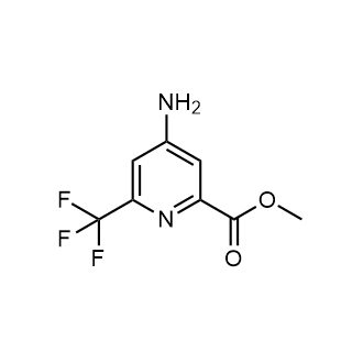 4-氨基-6-(三氟甲基)吡啶-2-甲酸甲酯结构式